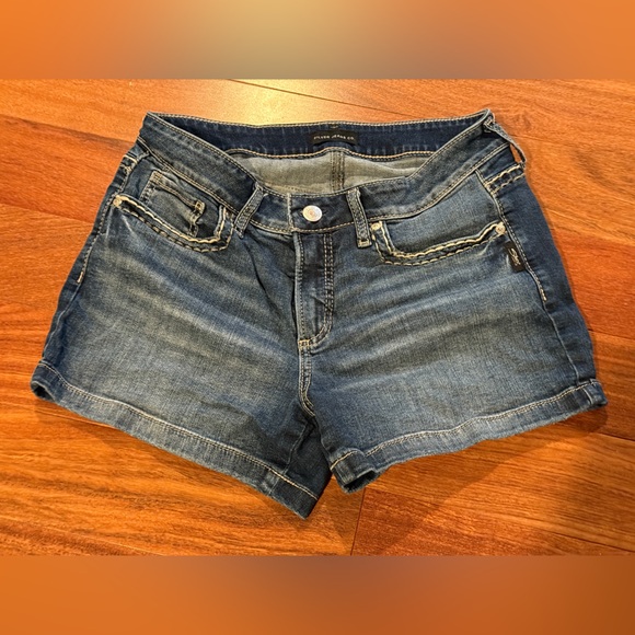 Silver Jeans Pants - Silver Jeans Dark Blue Denim Shorts